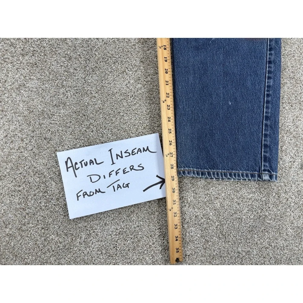 Vintage Levis 505 42x30 (40x29) Mens Blue Straight Chore Workwear Wash 2002‎ Y2K